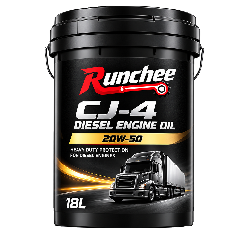 RunChee · CJ-4 Diesel Engine Oil · 20W-50 · 18 L