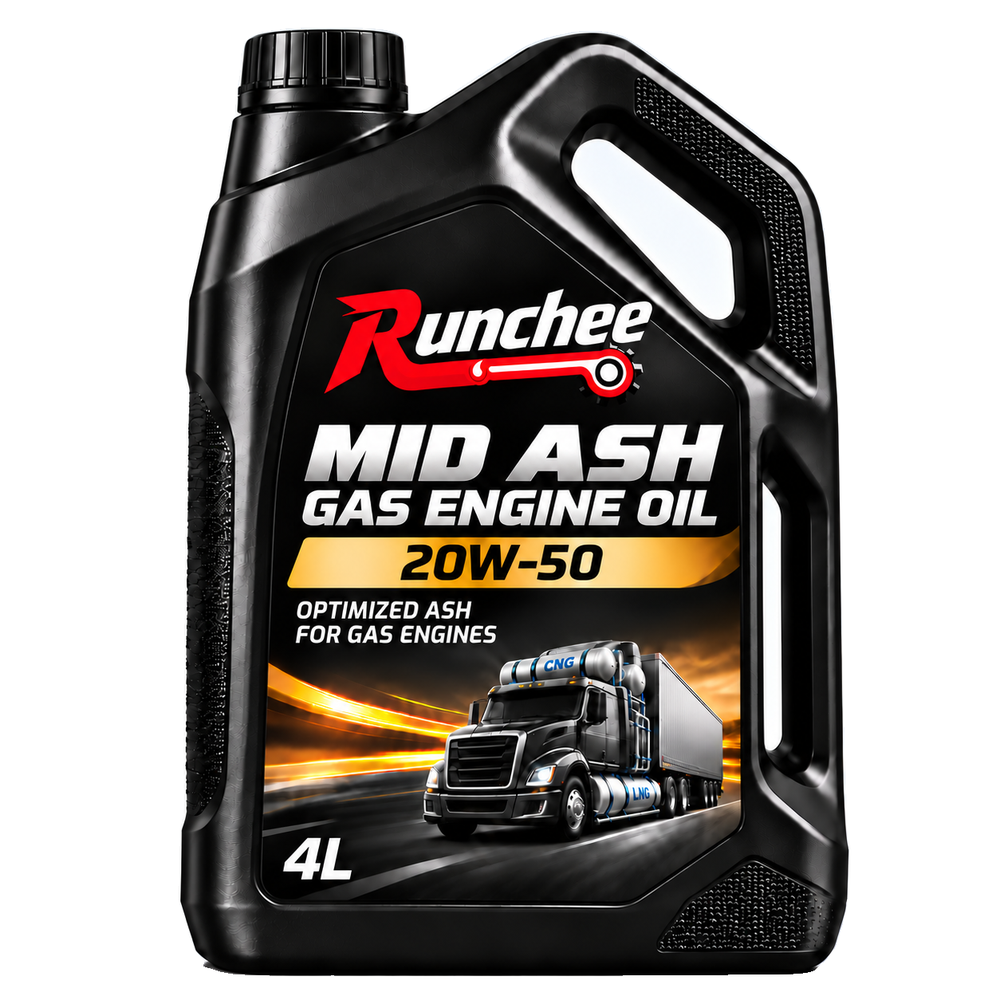 RunChee · MID ASH Gas Engine Oil · 20W-50 · 4 L